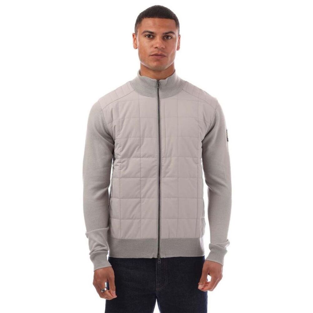 Belstaff Mens Full Zip Cardigan / Gray